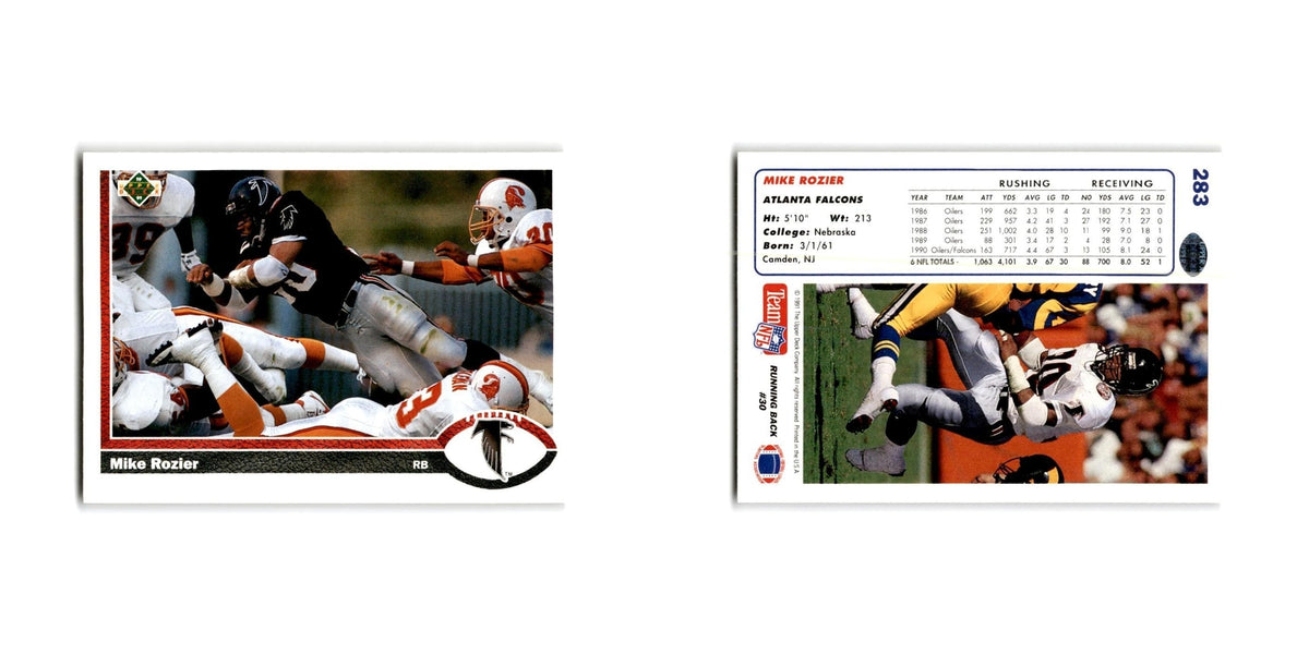 Mike Rozier 1991 Upper Deck #283 Atlanta Falcons Football Card NM