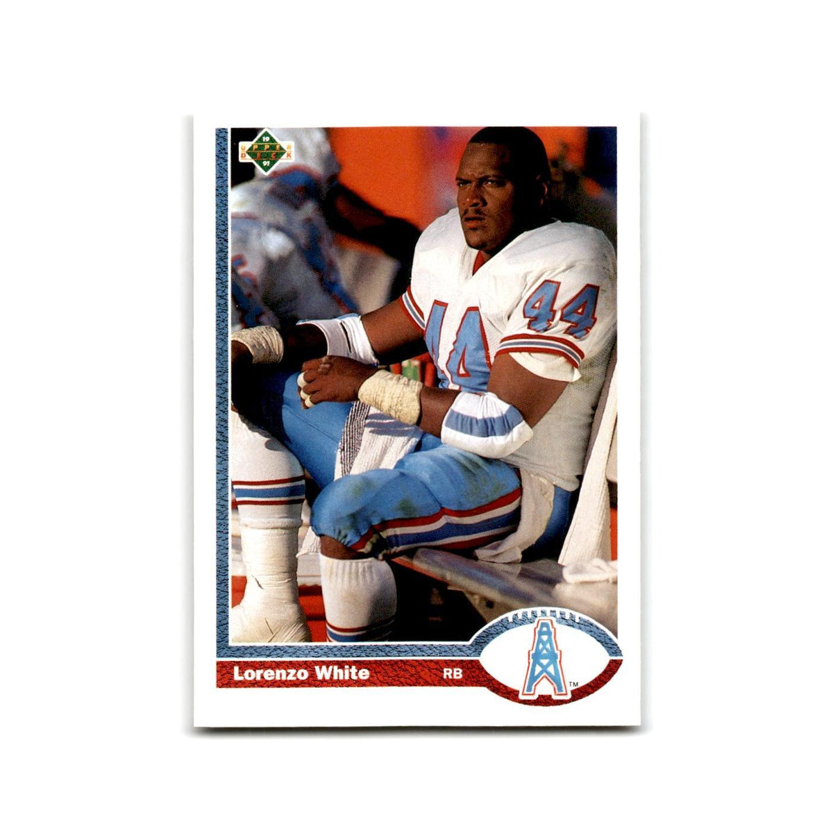 Lorenzo White 1991 Upper Deck #297 Houston Oilers Football Card NM