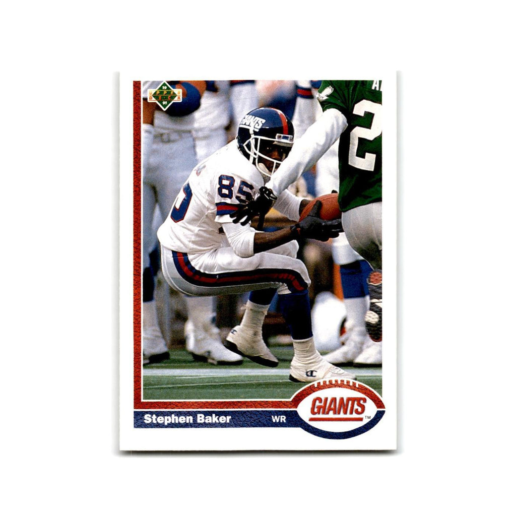 Stephen Baker 1991 Upper Deck #185 New York Giants Football Card NM