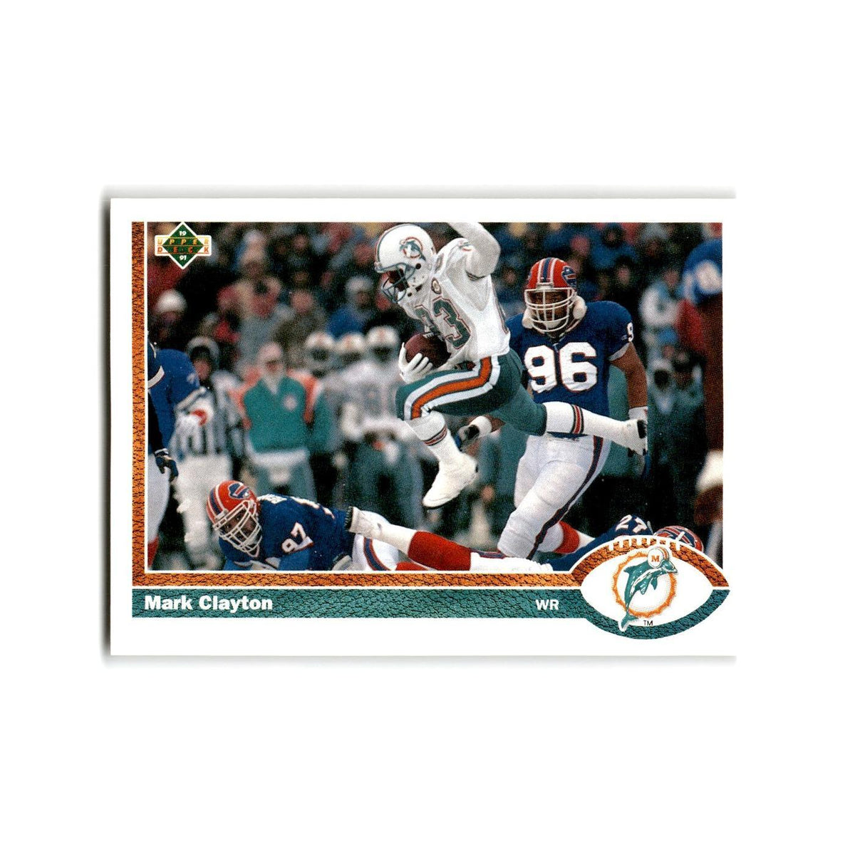 Mark Clayton 1991 Upper Deck #175 Miami Dolphins Football Card NM