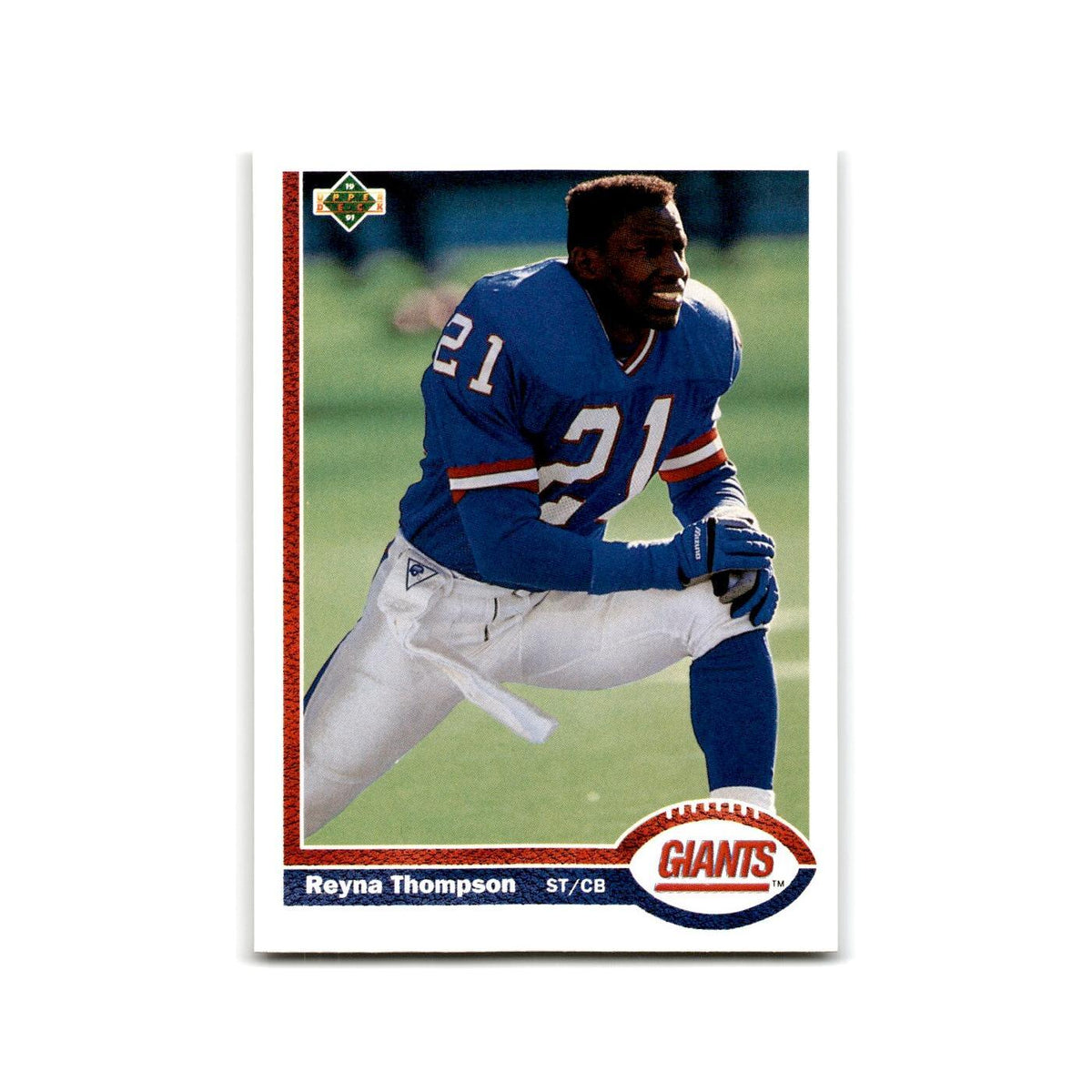 Reyna Thompson 1991 Upper Deck #290 New York Giants Football Card NM