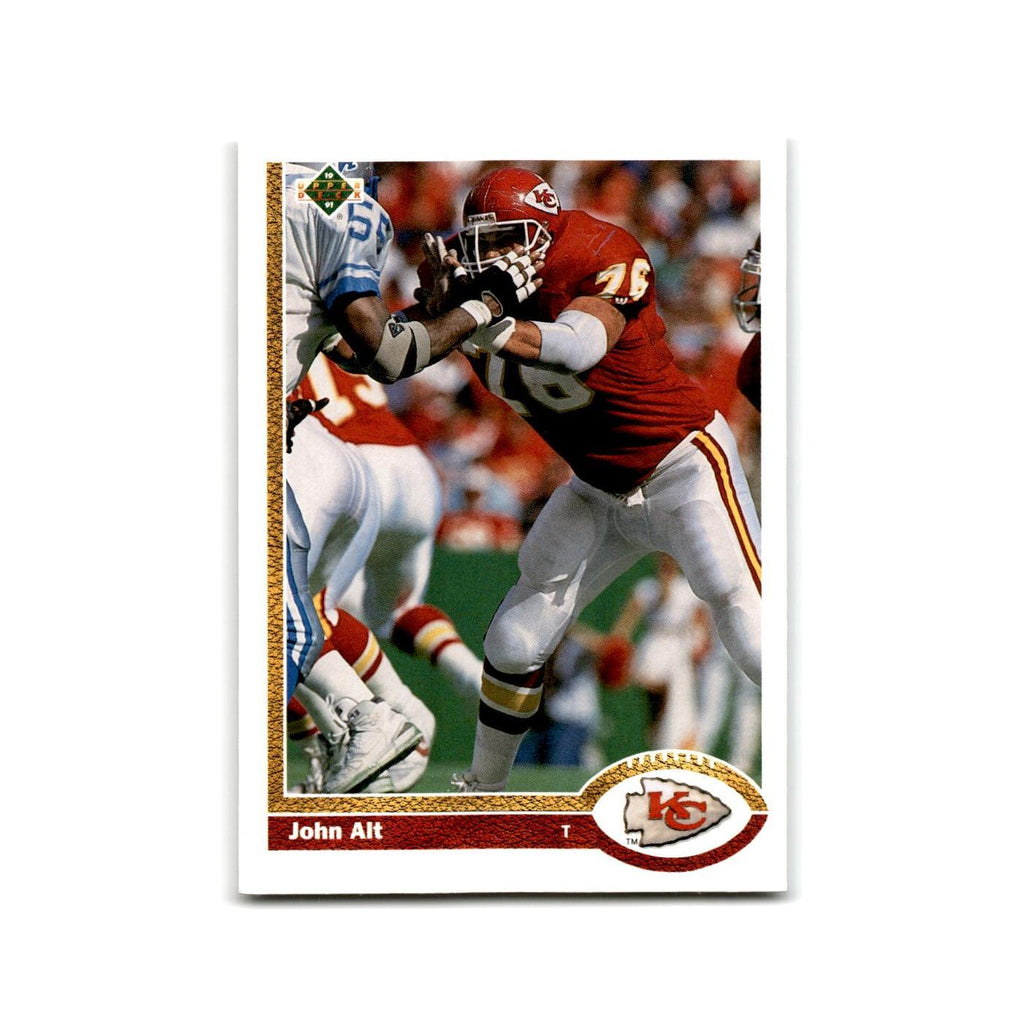 John Alt 1991 Upper Deck #198 Kansas City Chiefs Football Card NM