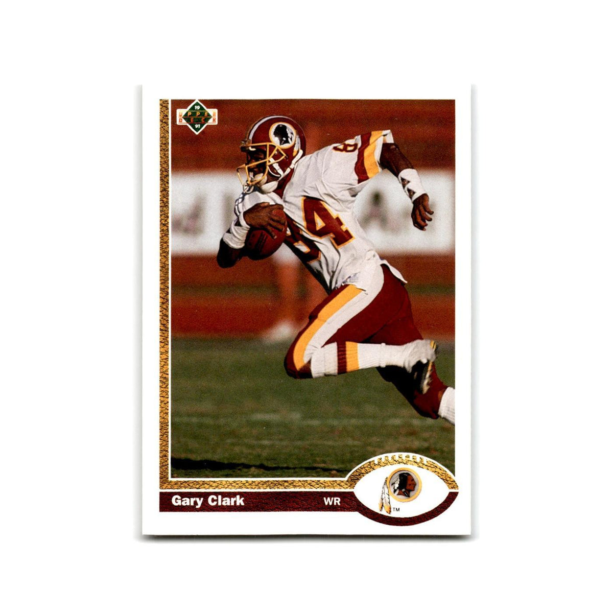 Gary Clark 1991 Upper Deck #436 Washington Redskins Football Card NM
