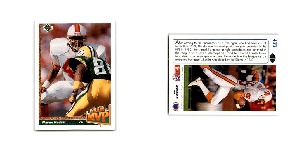 Wayne Haddix 1991 Upper Deck #477 Tampa Bay Buccaneers Football Card NM