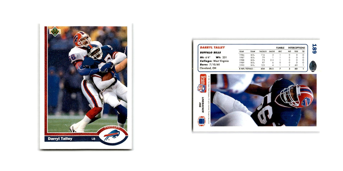 Darryl Talley 1991 Upper Deck #189 Buffalo Bills Football Card NM