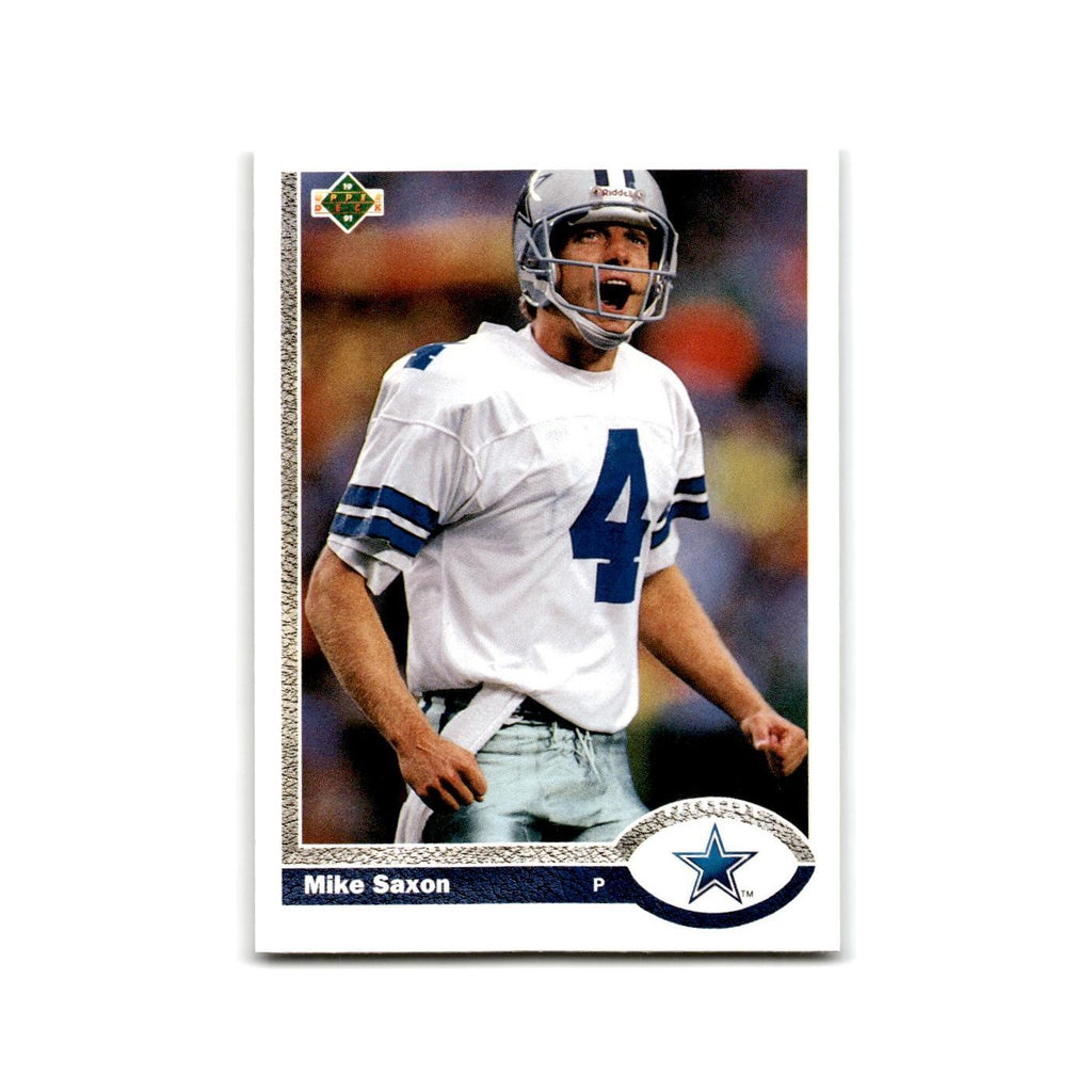 Mike Saxon 1991 Upper Deck #150 Dallas Cowboys Football Card NM