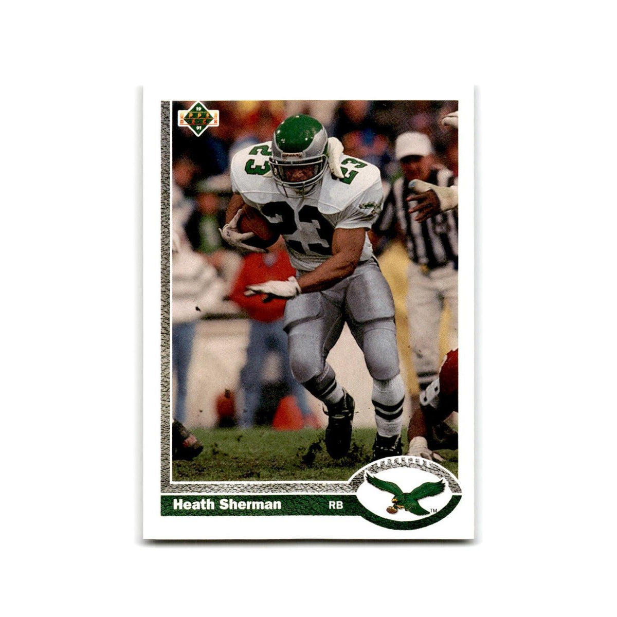 Heath Sherman 1991 Upper Deck #437 Philadelphia Eagles Football Card NM