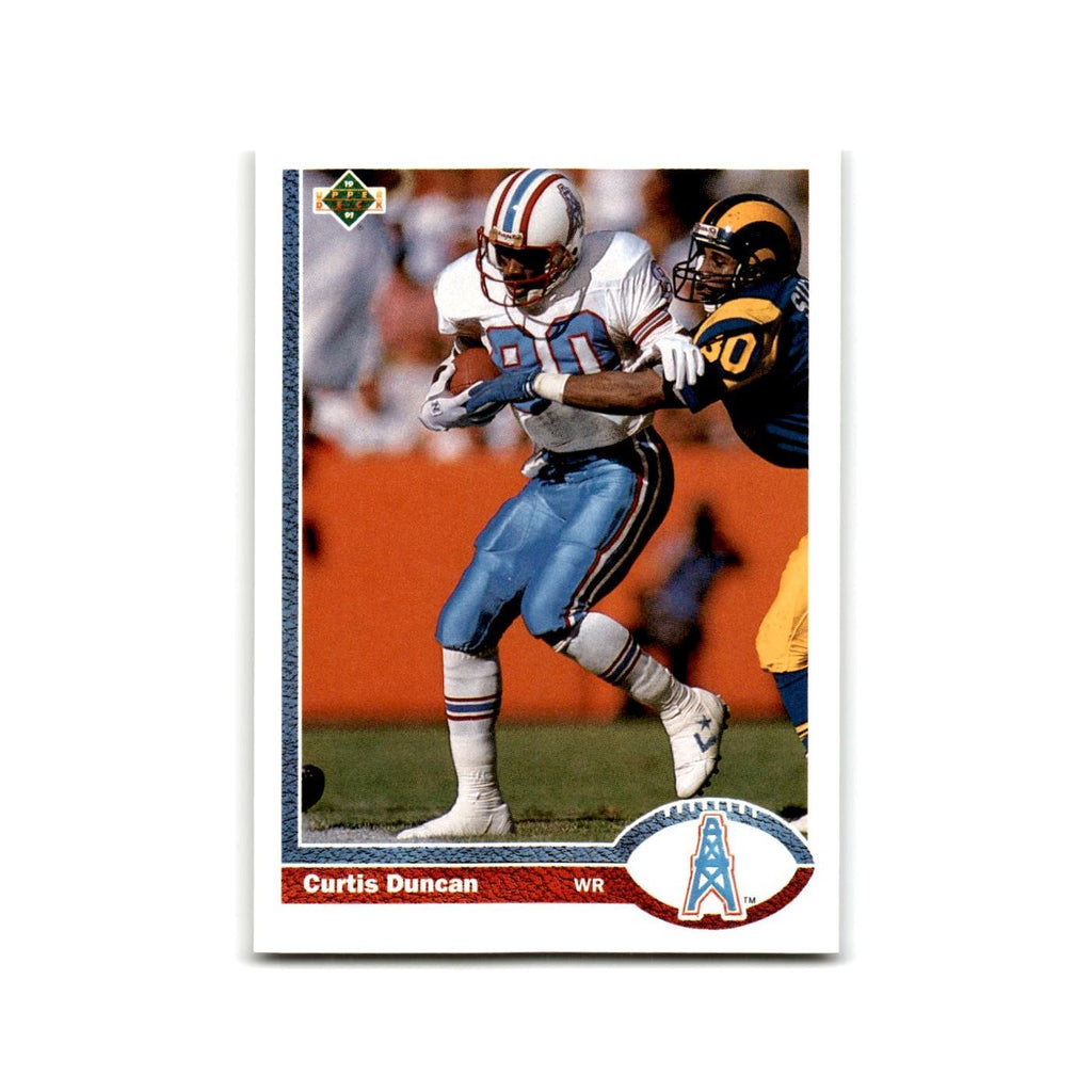 Curtis Duncan 1991 Upper Deck #299 Houston Oilers Football Card NM