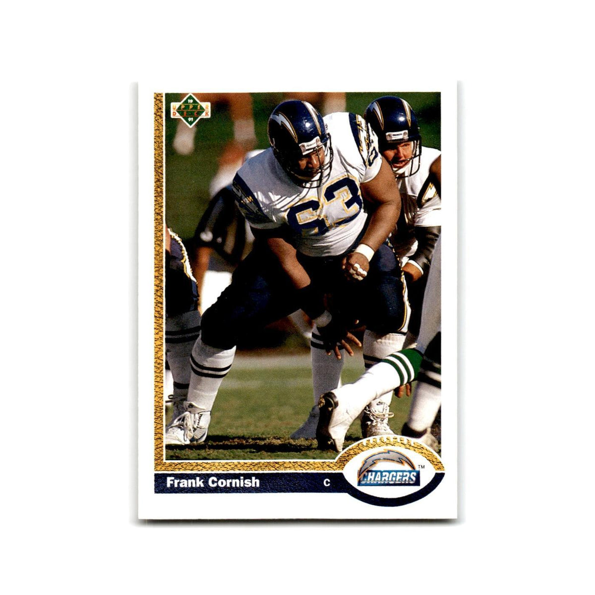 Frank Cornish 1991 Upper Deck #186 San Diego Chargers Football Card NM