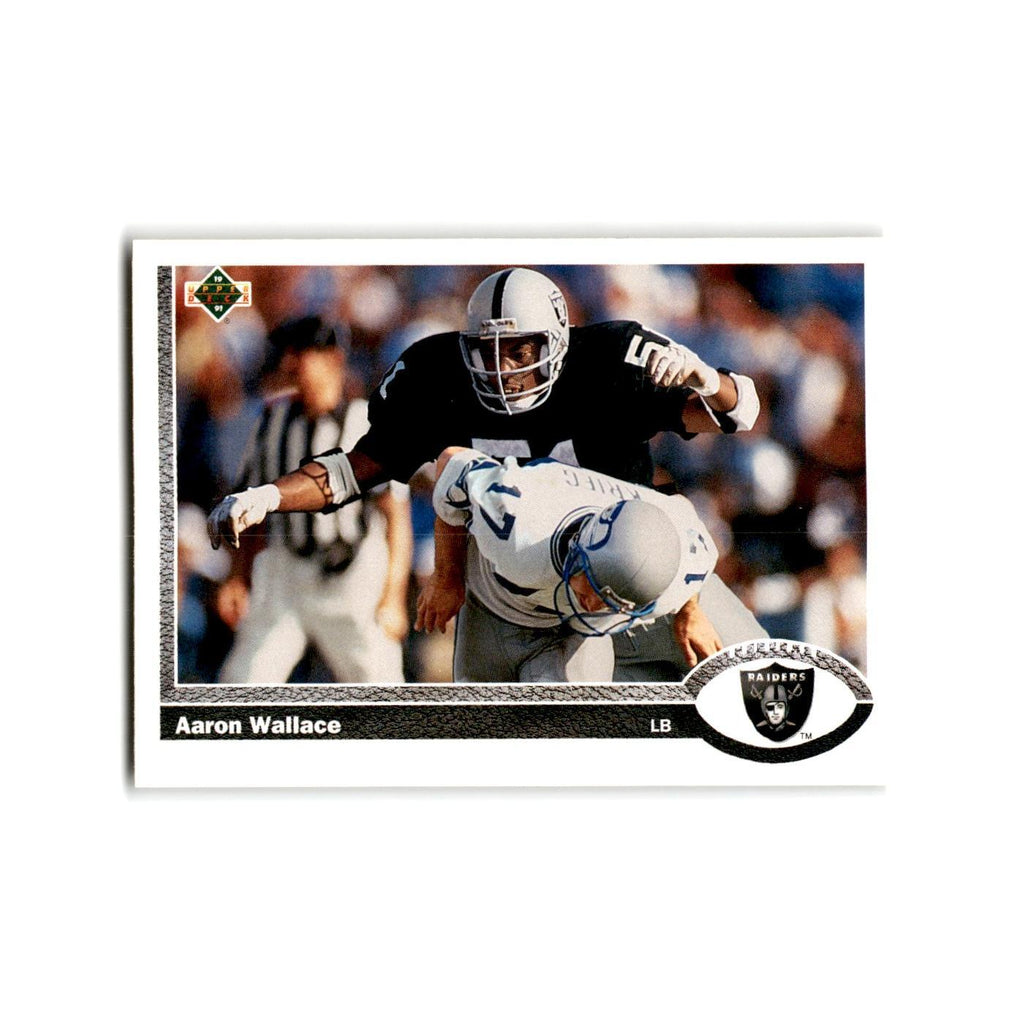 Aaron Wallace 1991 Upper Deck #448 Los Angeles Raiders Football Card NM