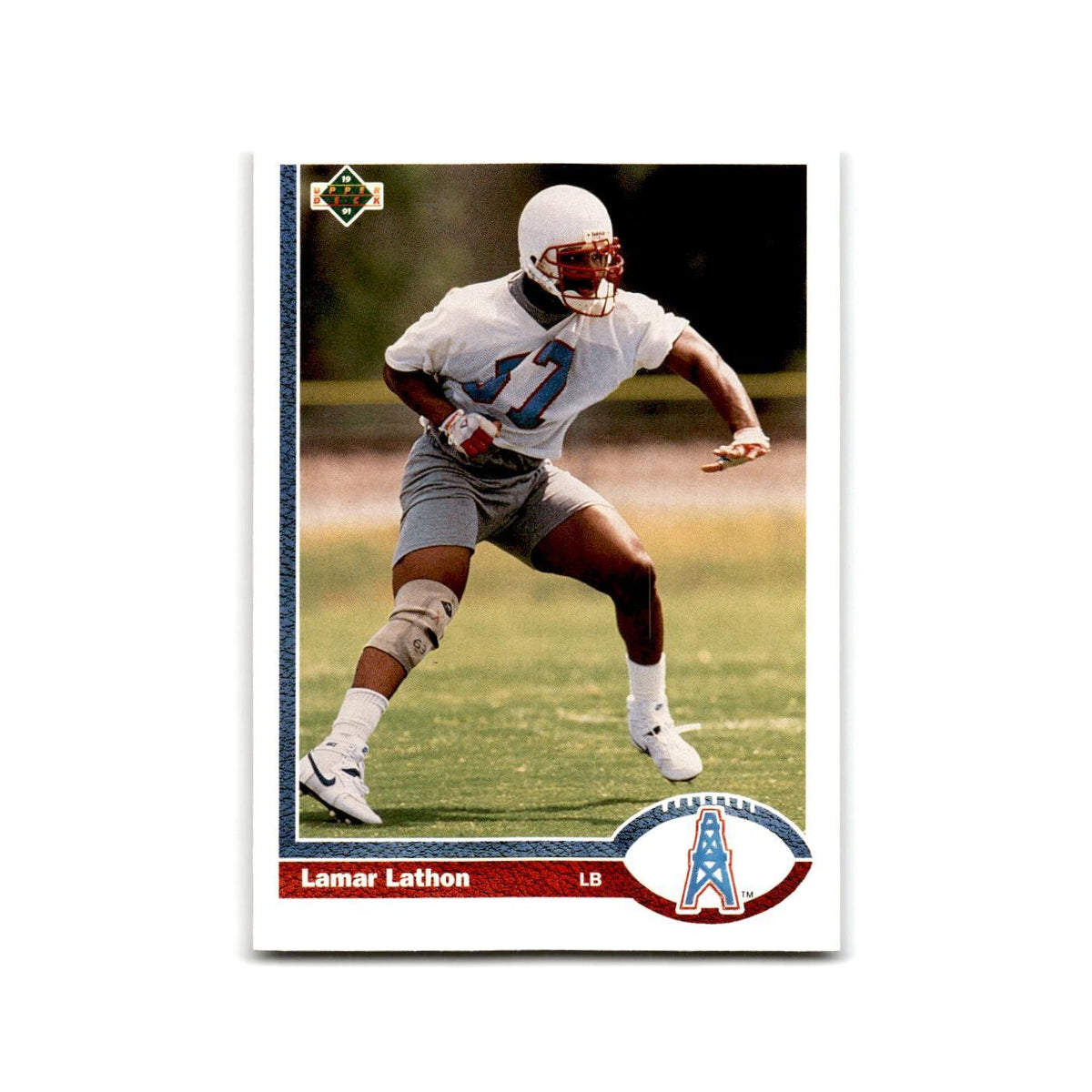 Lamar Lathon 1991 Upper Deck #424 Houston Oilers Football Card NM