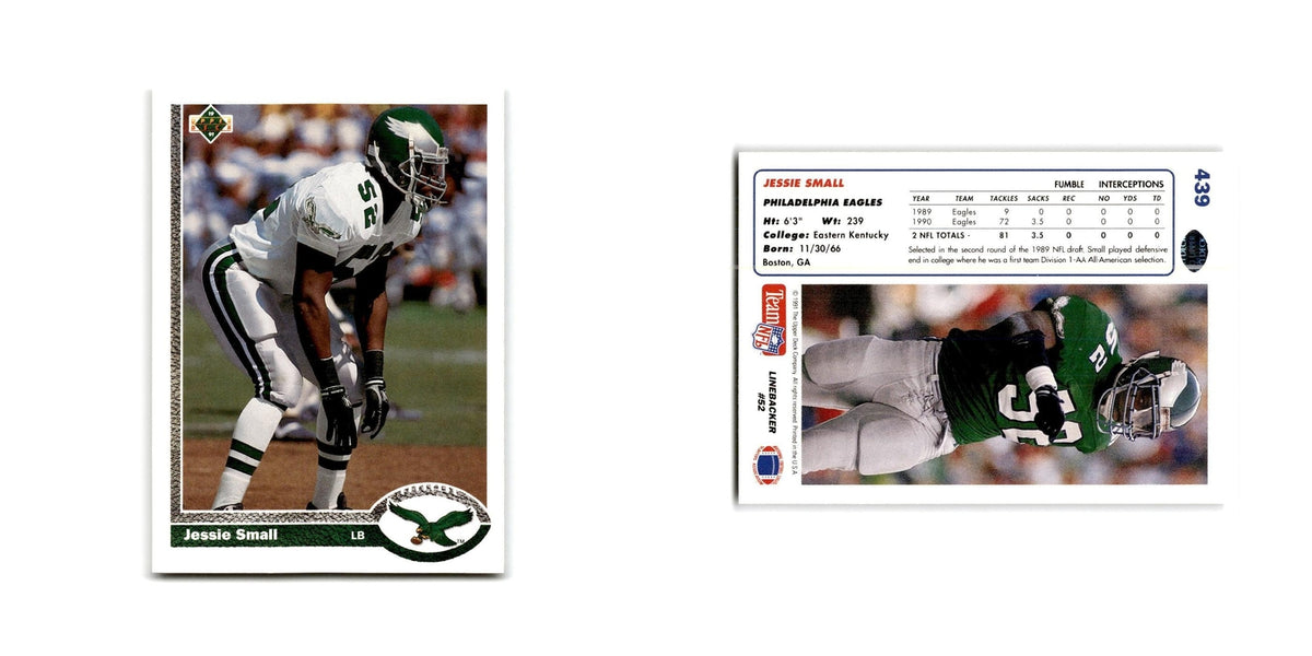 Jessie Small 1991 Upper Deck #439 Philadelphia Eagles Football Card NM