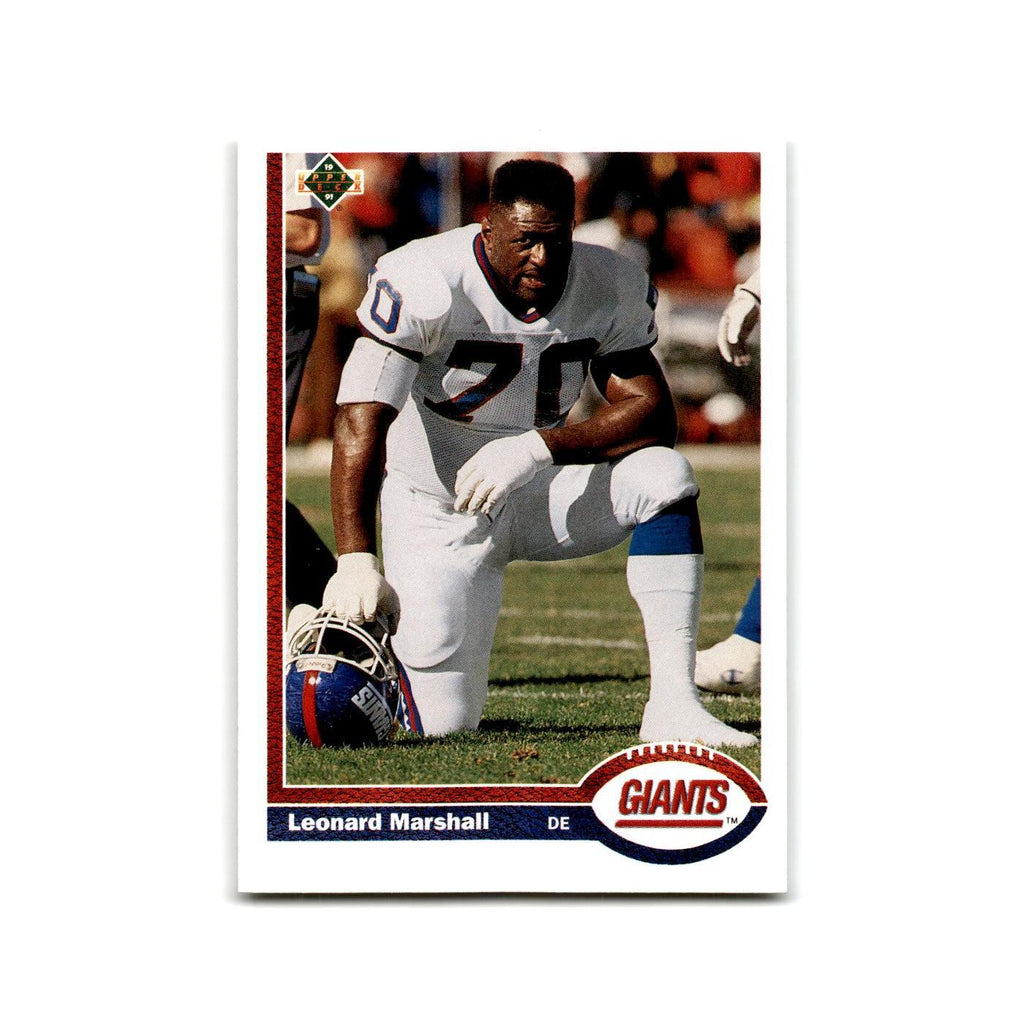 Leonard Marshall 1991 Upper Deck #441 New York Giants Football Card NM