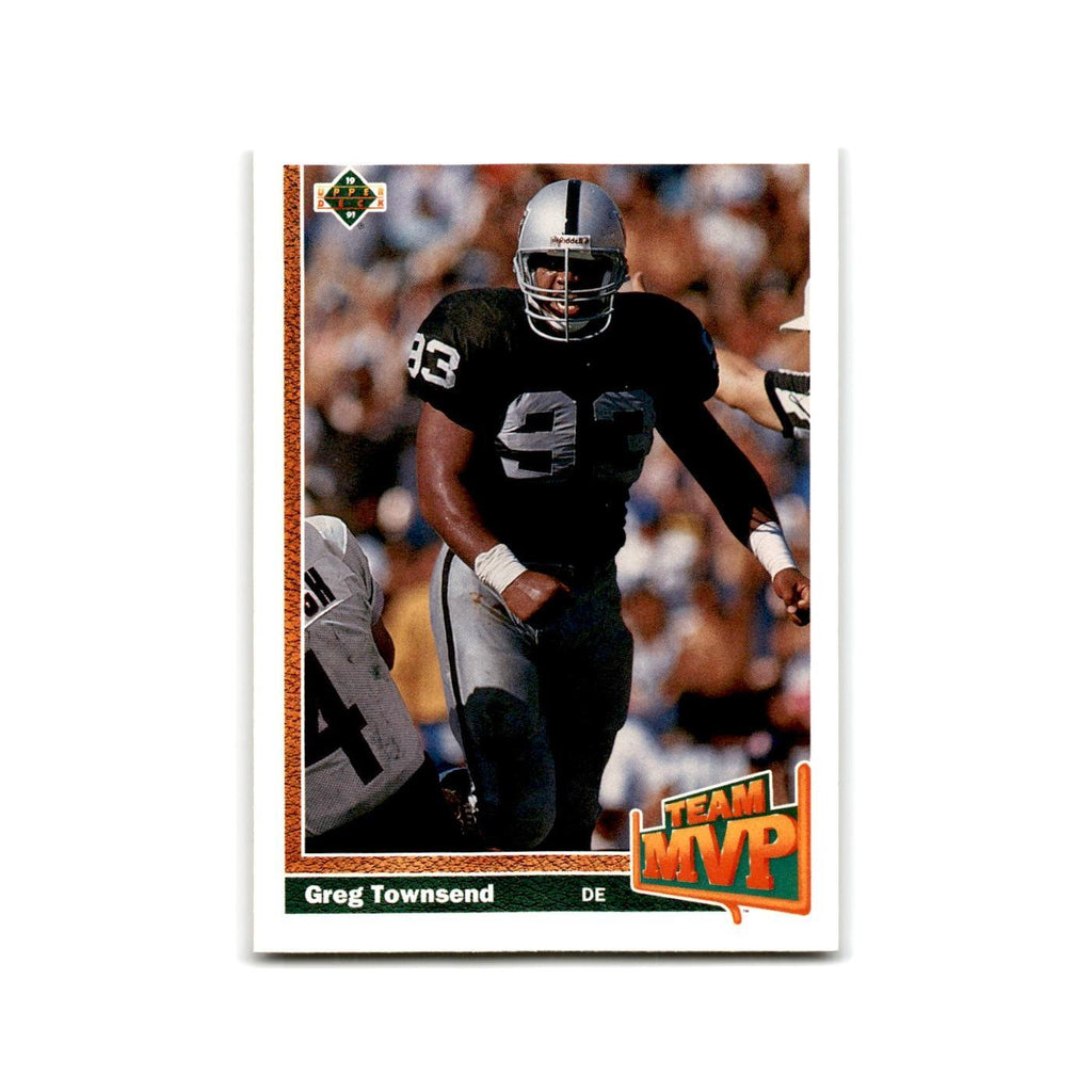 Greg Townsend 1991 Upper Deck #463 Los Angeles Raiders Football Card NM