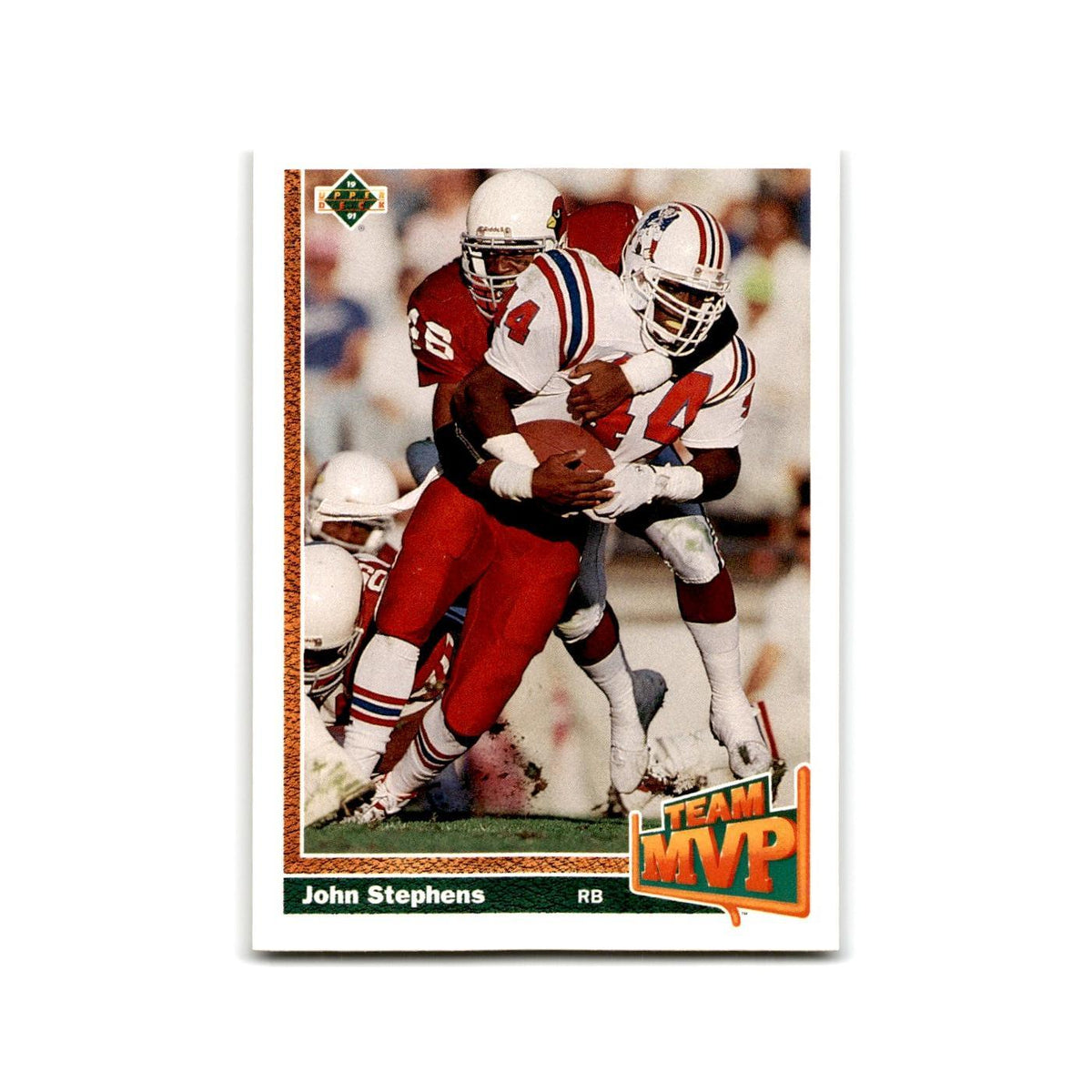 John Stephens 1991 Upper Deck #467 New England Patriots Football Card NM