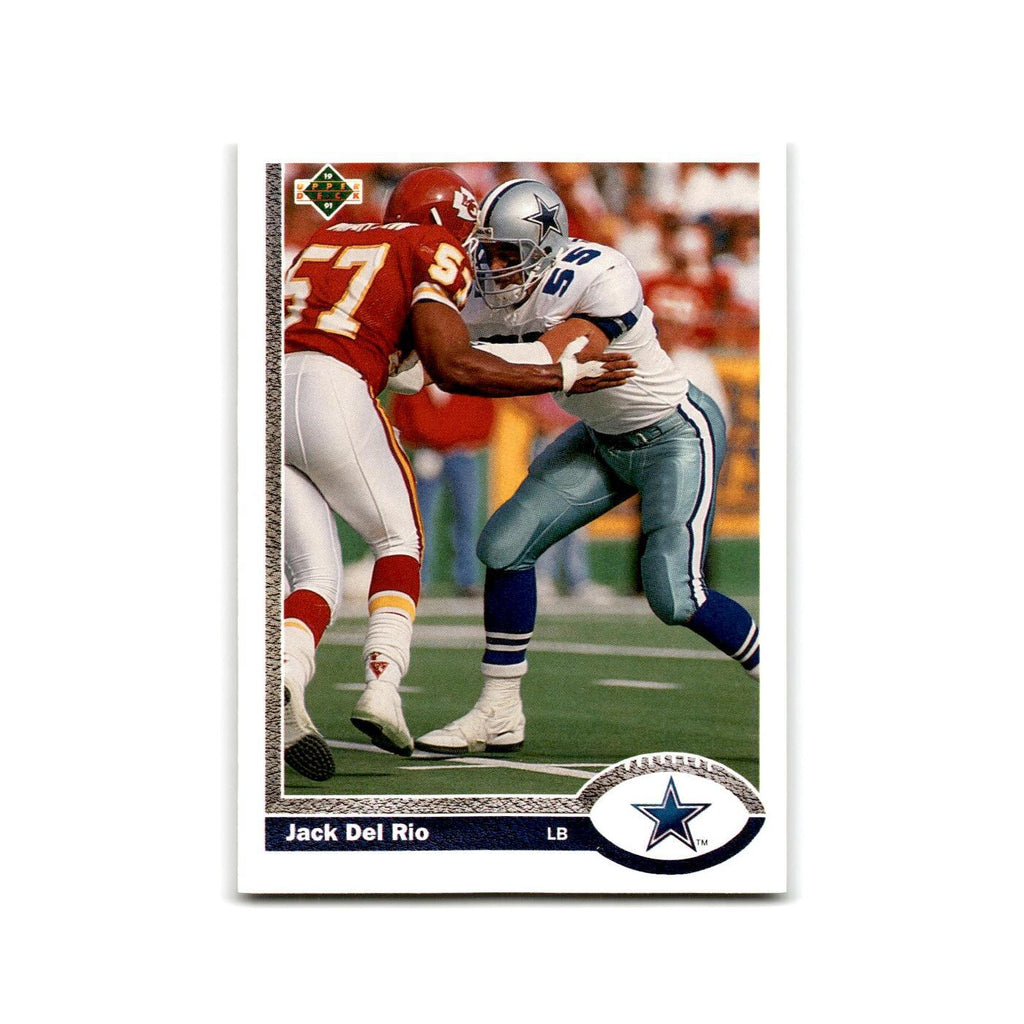 Jack Del Rio 1991 Upper Deck #426 Dallas Cowboys Football Card NM