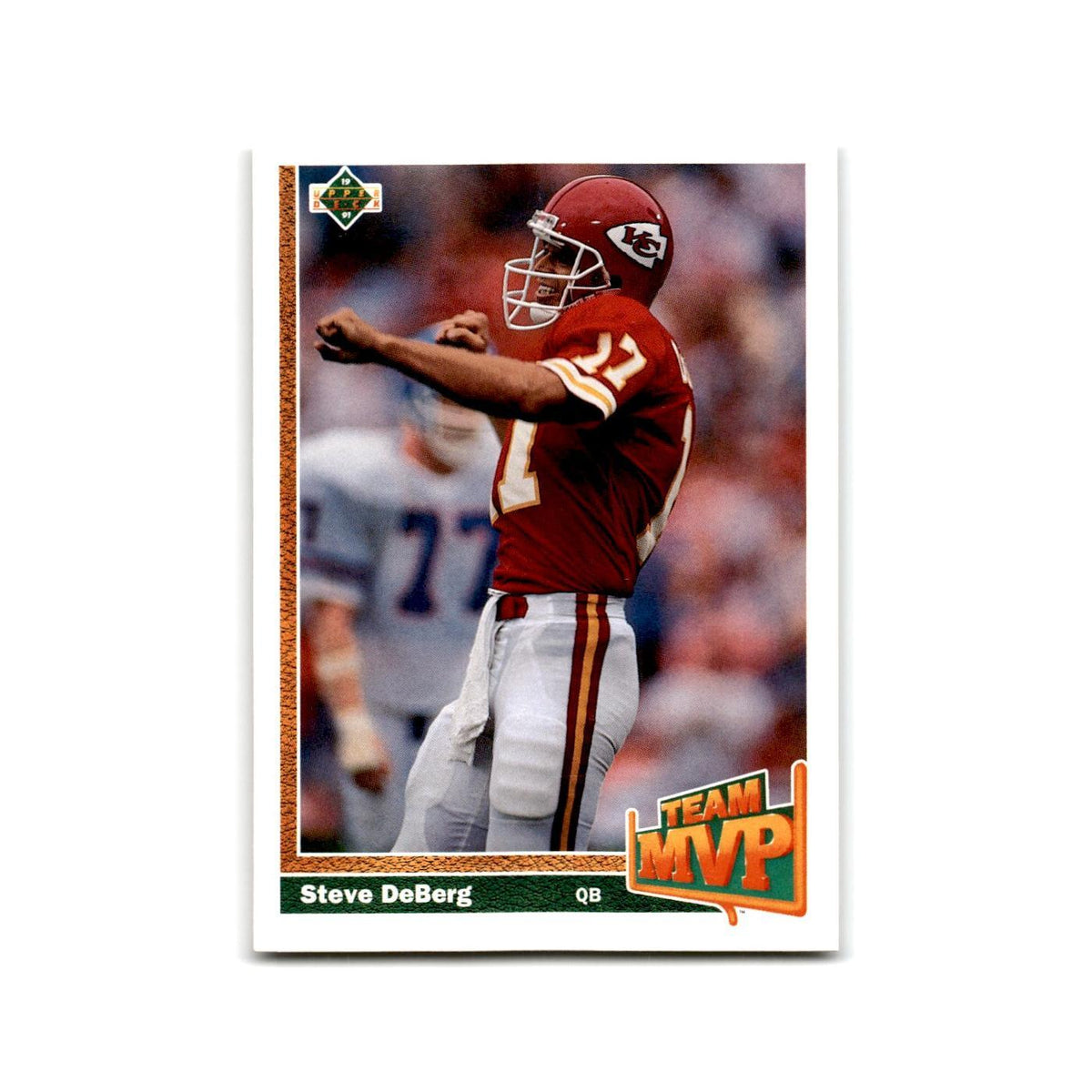 Steve DeBerg 1991 Upper Deck #462 Kansas City Chiefs Football Card NM