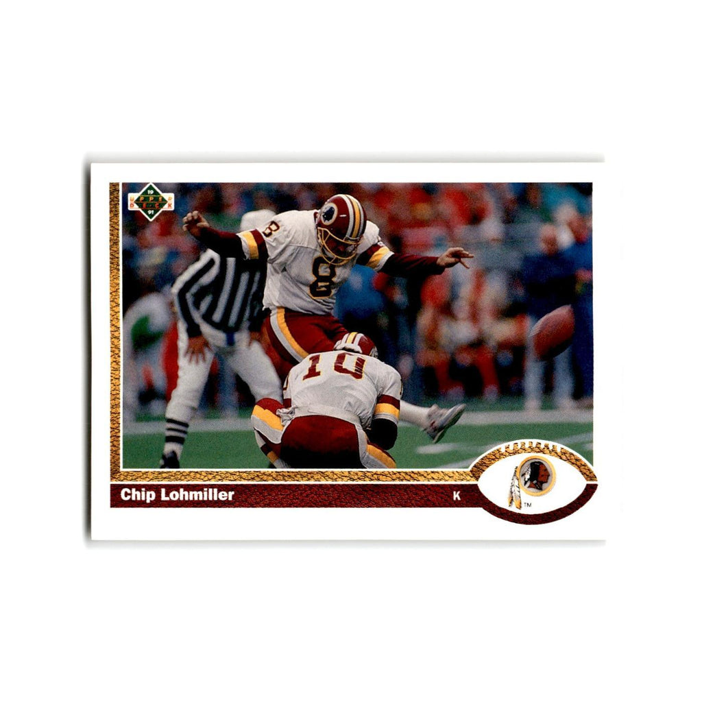 Chip Lohmiller 1991 Upper Deck #419 Washington Redskins Football Card NM