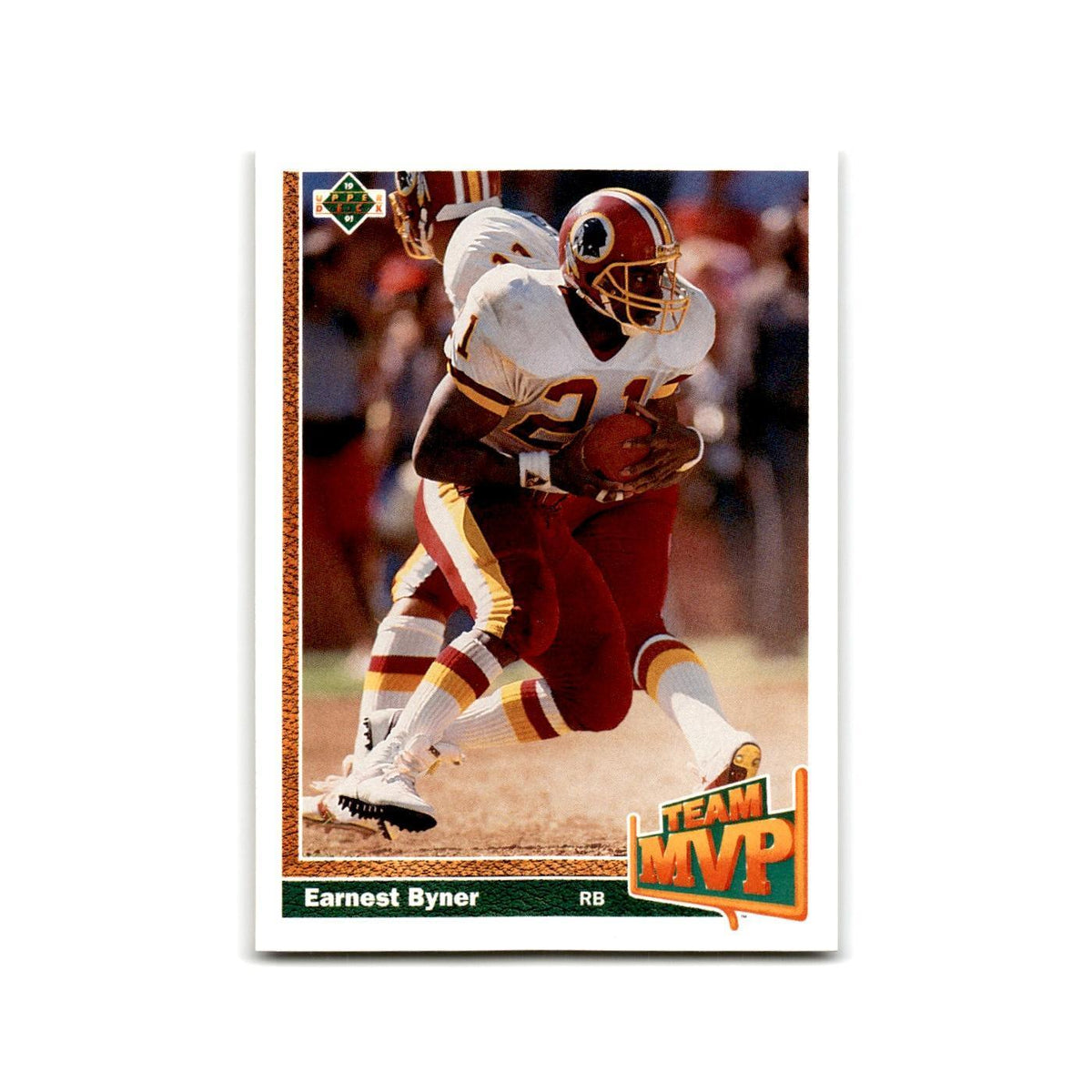 Earnest Byner 1991 Upper Deck #478 Washington Redskins Football Card NM