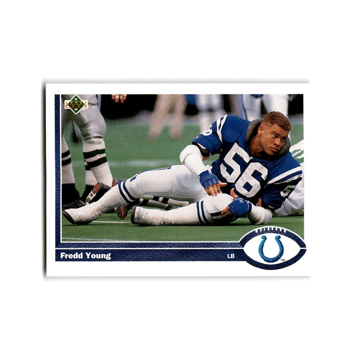 Fredd Young 1991 Upper Deck #179 Indianapolis Colts Football Card NM