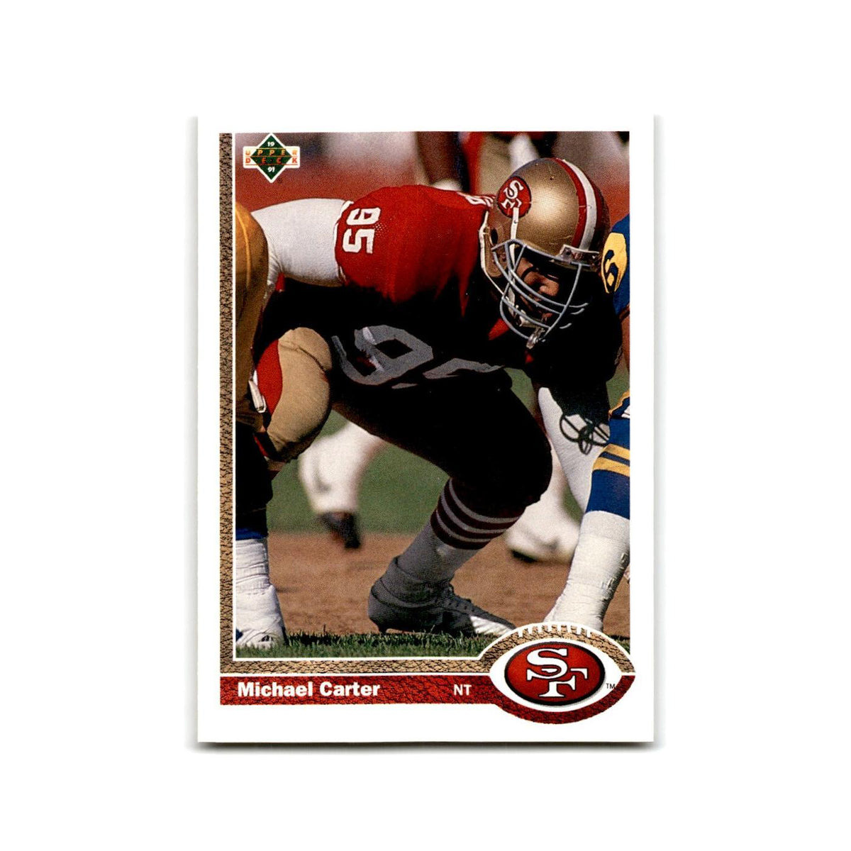 Michael Carter 1991 Upper Deck #407 San Francisco 49ers Football Card NM