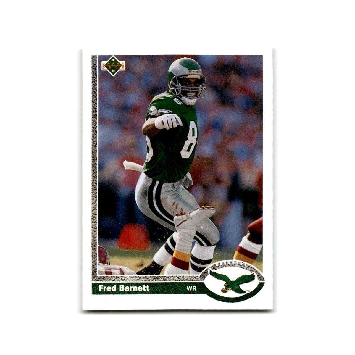 Fred Barnett 1991 Upper Deck #357 Philadelphia Eagles Football Card NM