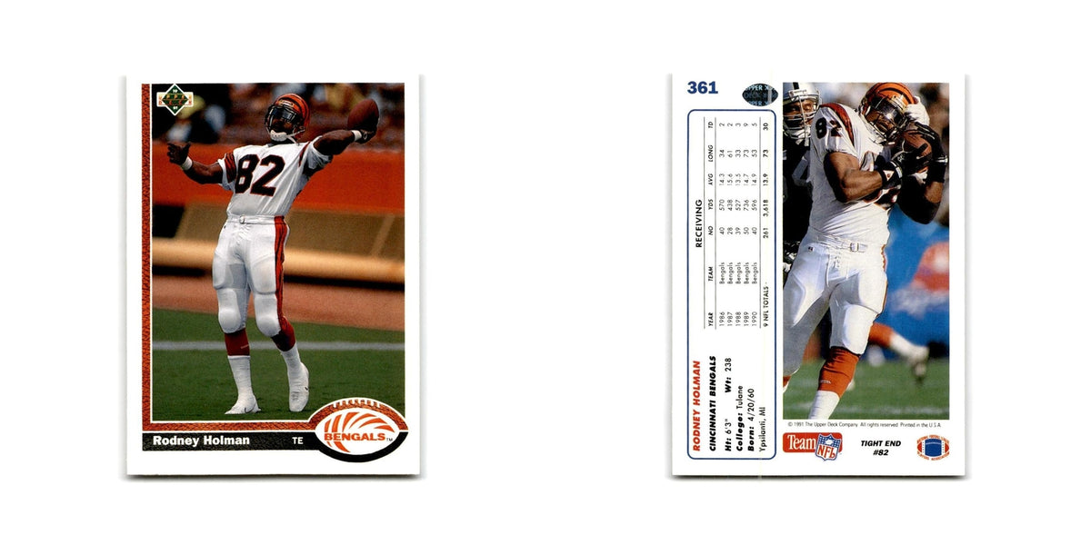 Rodney Holman 1991 Upper Deck #361 Cincinnati Bengals Football Card NM