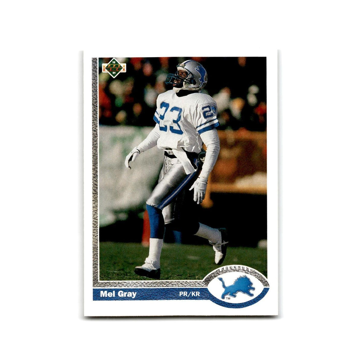 Mel Gray 1991 Upper Deck #323 Detroit Lions Football Card NM