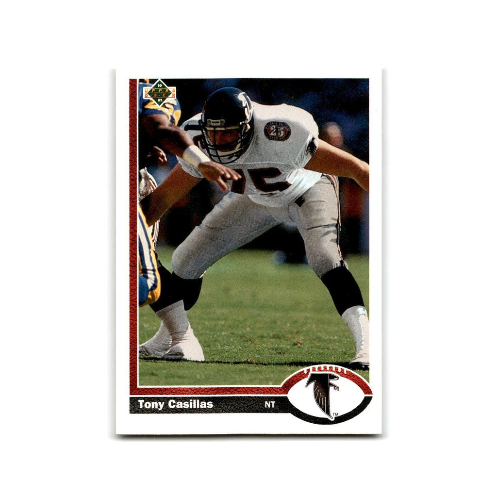 Tony Casillas 1991 Upper Deck #483 Atlanta Falcons Football Card NM