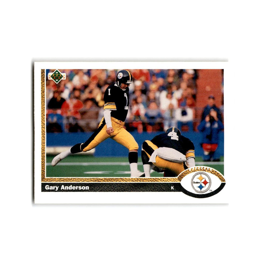 Gary Anderson 1991 Upper Deck #488 Pittsburgh Steelers Football Card NM