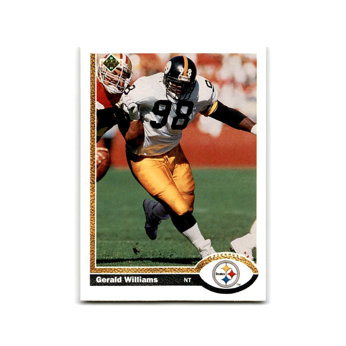 Gerald Williams 1991 Upper Deck #490 Pittsburgh Steelers Football Card NM