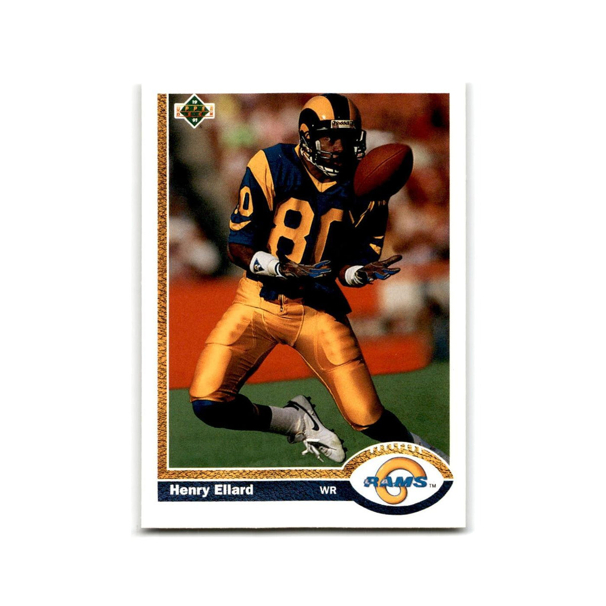 Henry Ellard 1991 Upper Deck #362 Los Angeles Rams Football Card NM