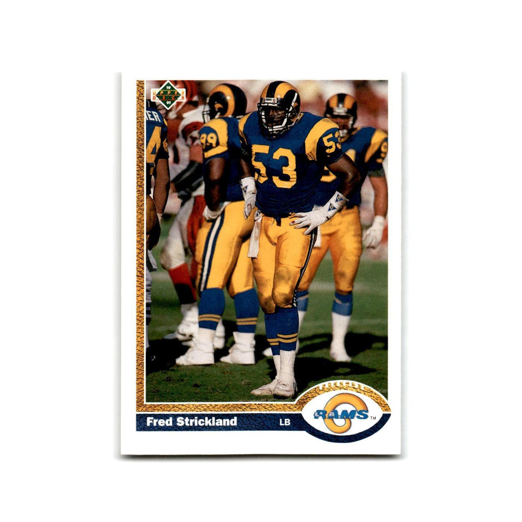 Fred Strickland 1991 Upper Deck #334 Los Angeles Rams Football Card NM