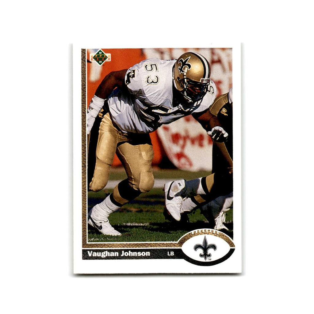 Vaughan Johnson 1991 Upper Deck #484 New Orleans Saints Football Card NM