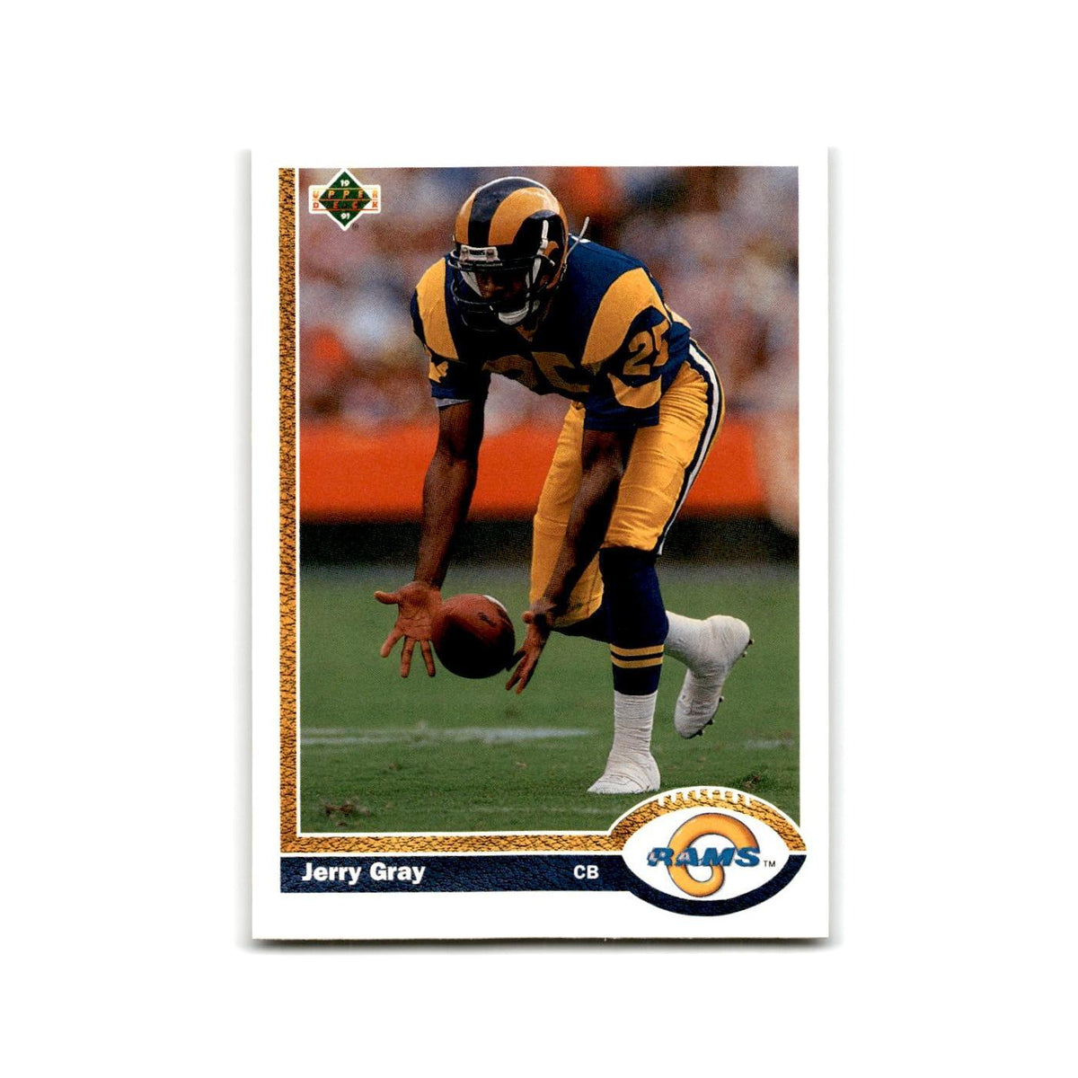 Jerry Gray 1991 Upper Deck #364 Los Angeles Rams Football Card NM