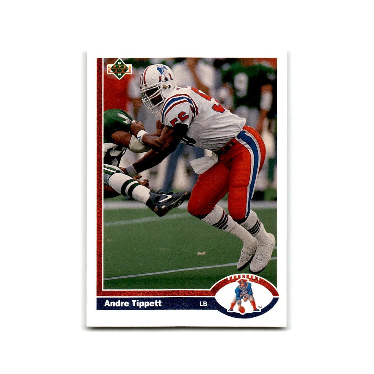 Andre Tippett 1991 Upper Deck #354 New England Patriots Football Card NM