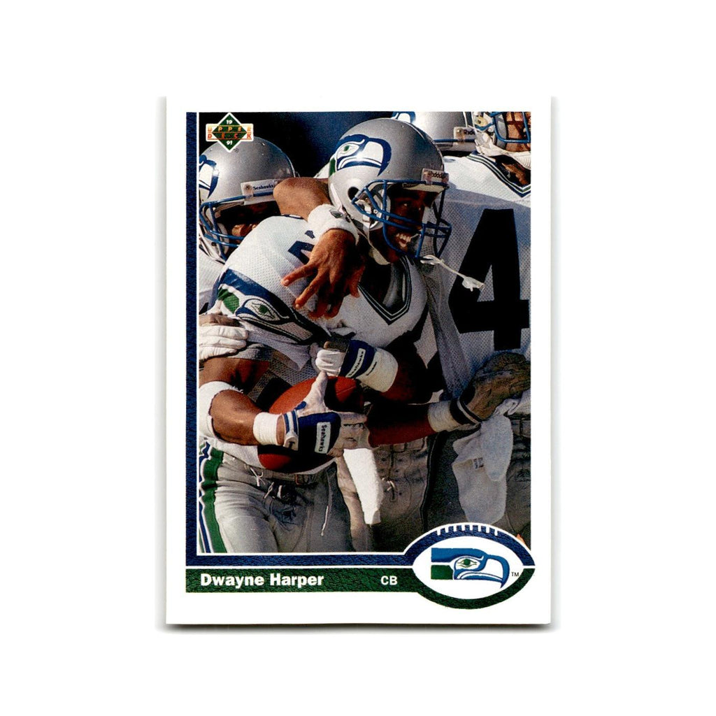 Dwayne Harper Rookie 1991 Upper Deck #493 Seattle Seahawks Football Card NM