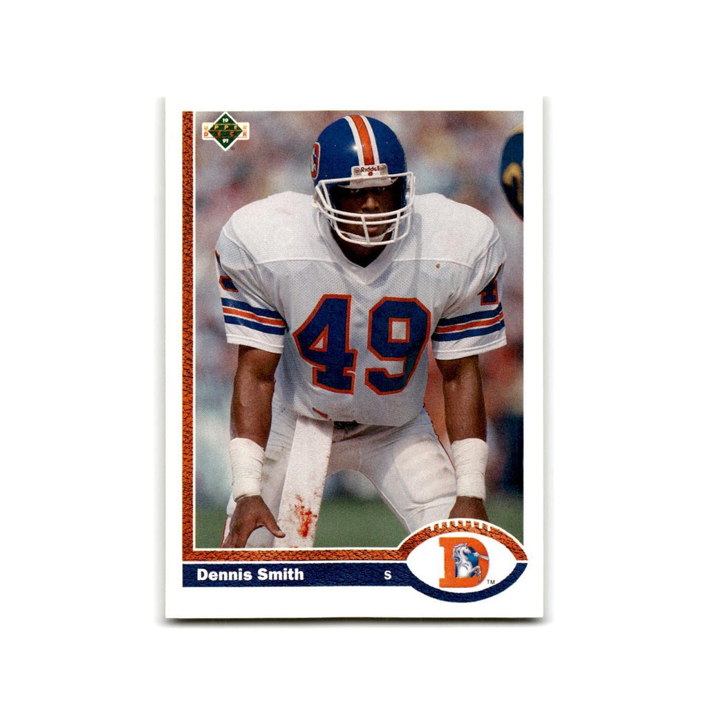 Dennis Smith 1991 Upper Deck #498 Denver Broncos Football Card NM