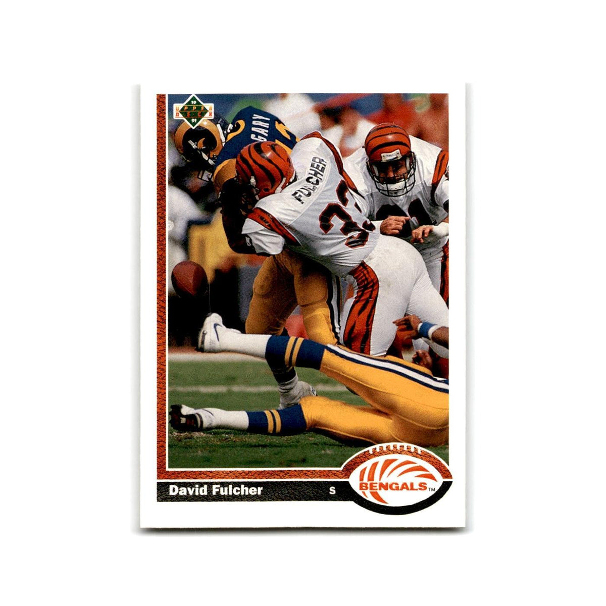 David Fulcher 1991 Upper Deck #363 Cincinnati Bengals Football Card NM