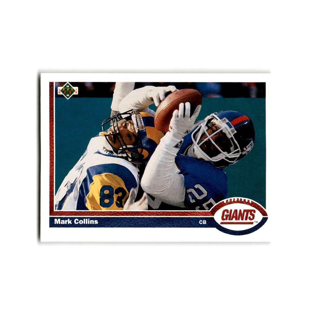 Mark Collins 1991 Upper Deck #320 New York Giants Football Card NM