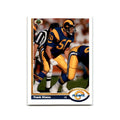 Frank Stams 1991 Upper Deck #332 Los Angeles Rams Football Card NM