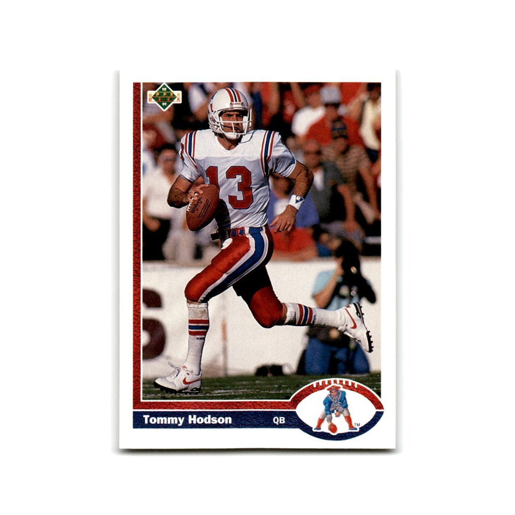 Tommy Hodson 1991 Upper Deck #480 New England Patriots Football Card NM