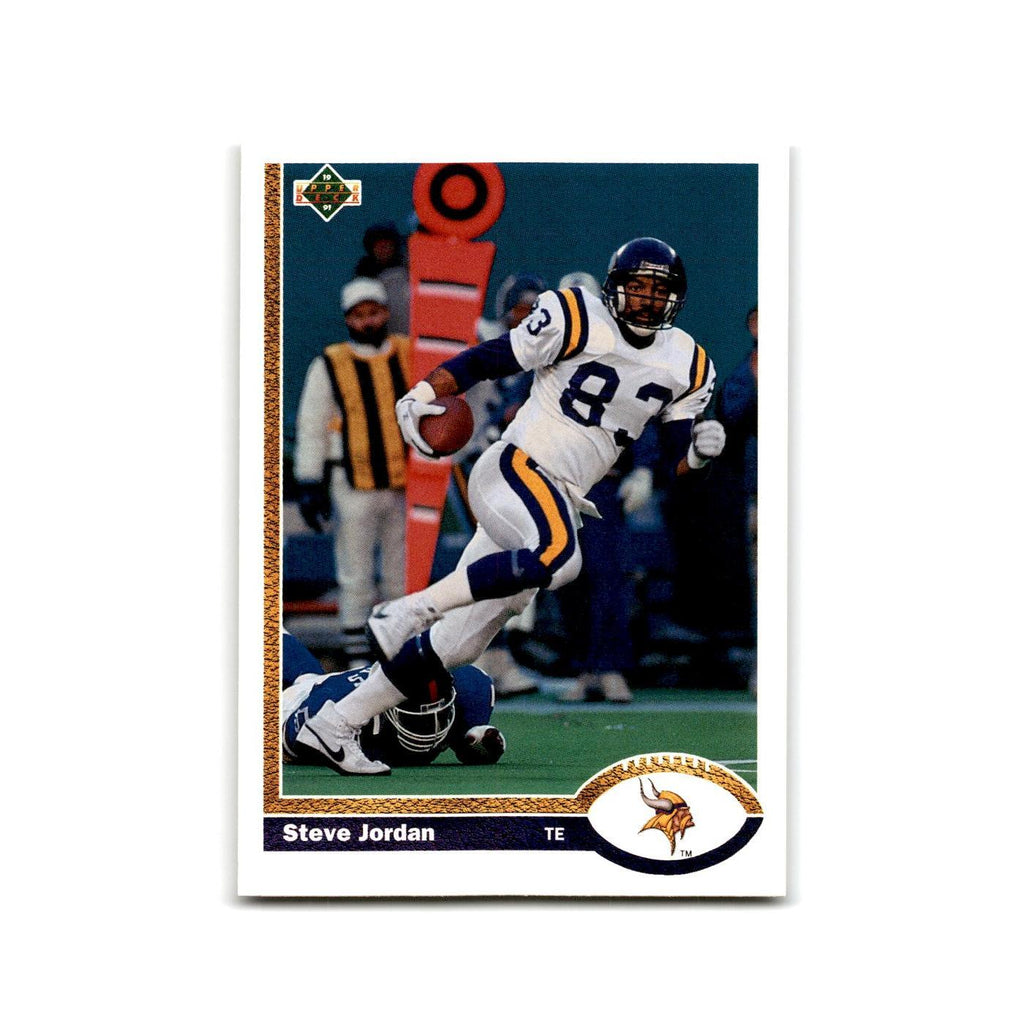Steve Jordan 1991 Upper Deck #348 Minnesota Vikings Football Card NM