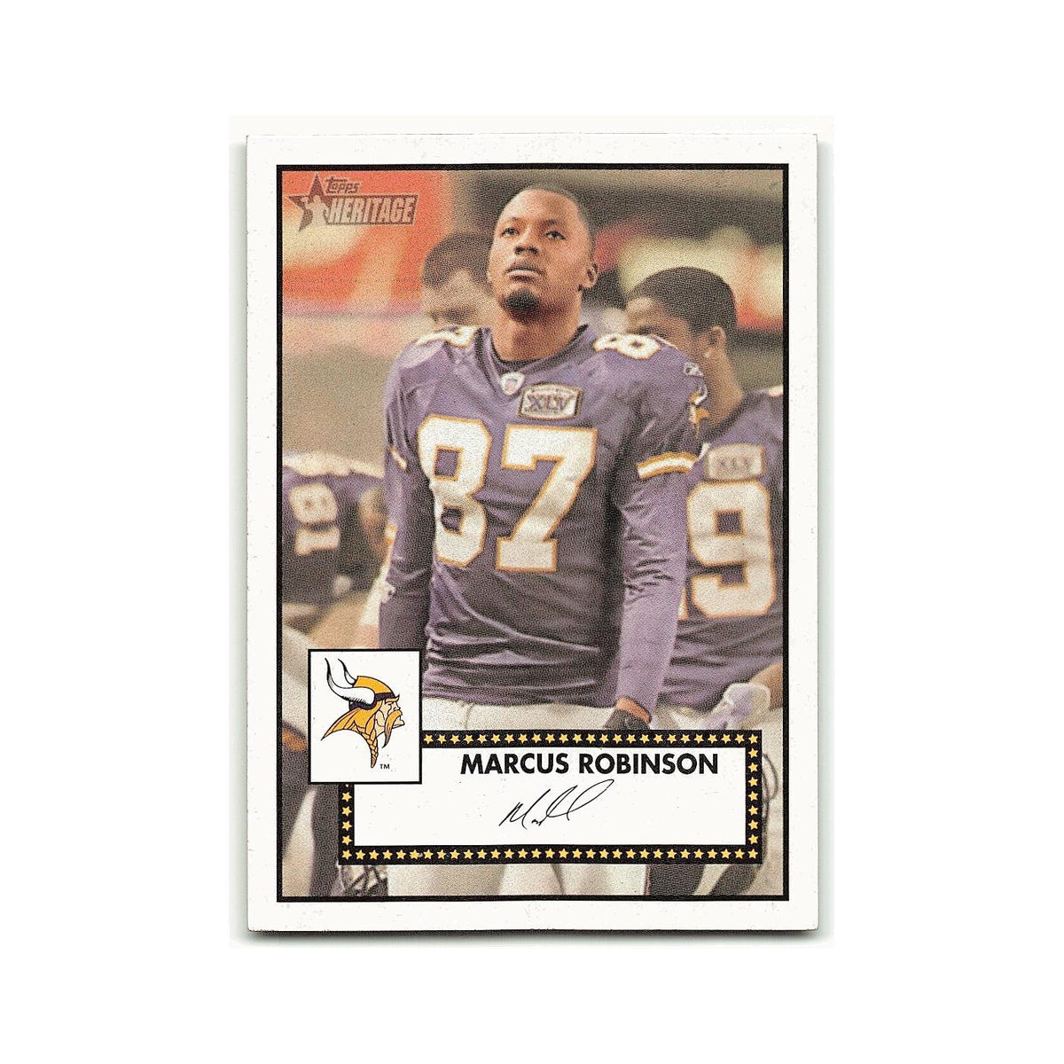Marcus Robinson 2006 Topps Heritage #13 Minnesota Vikings Football Card NM