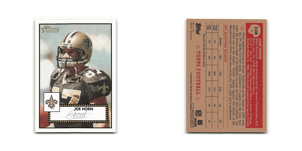 Joe Horn 2006 Topps Heritage #228 New Orleans Saints Football Card NM