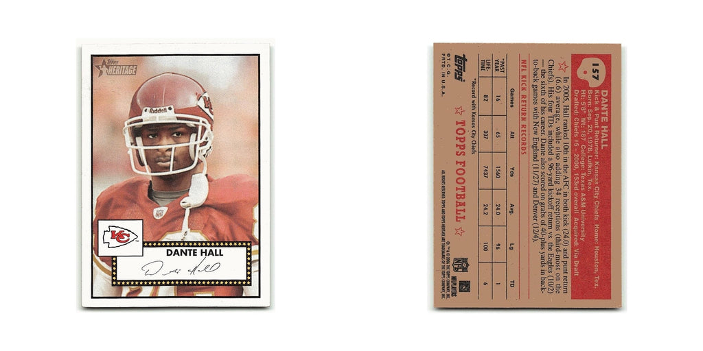 Dante Hall 2006 Topps Heritage #157 Kansas City Chiefs Football Card NM