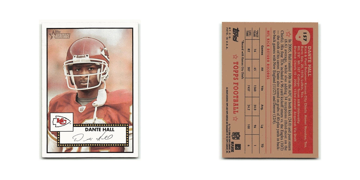 Dante Hall 2006 Topps Heritage #157 Kansas City Chiefs Football Card NM