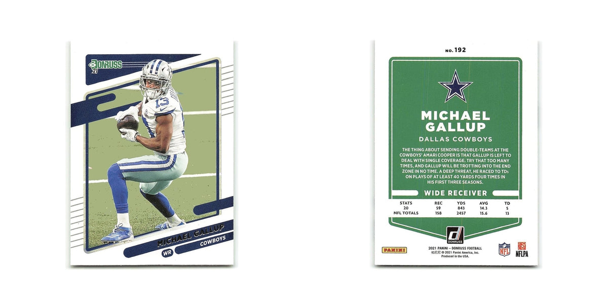 Michael Gallup 2021 Donruss #192 Dallas Cowboys Football Card NM