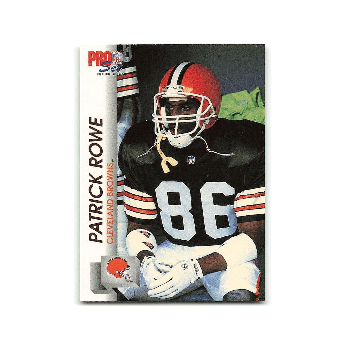 Patrick Rowe Rookie 1992 Pro Set #470 Cleveland Browns Football Card NM