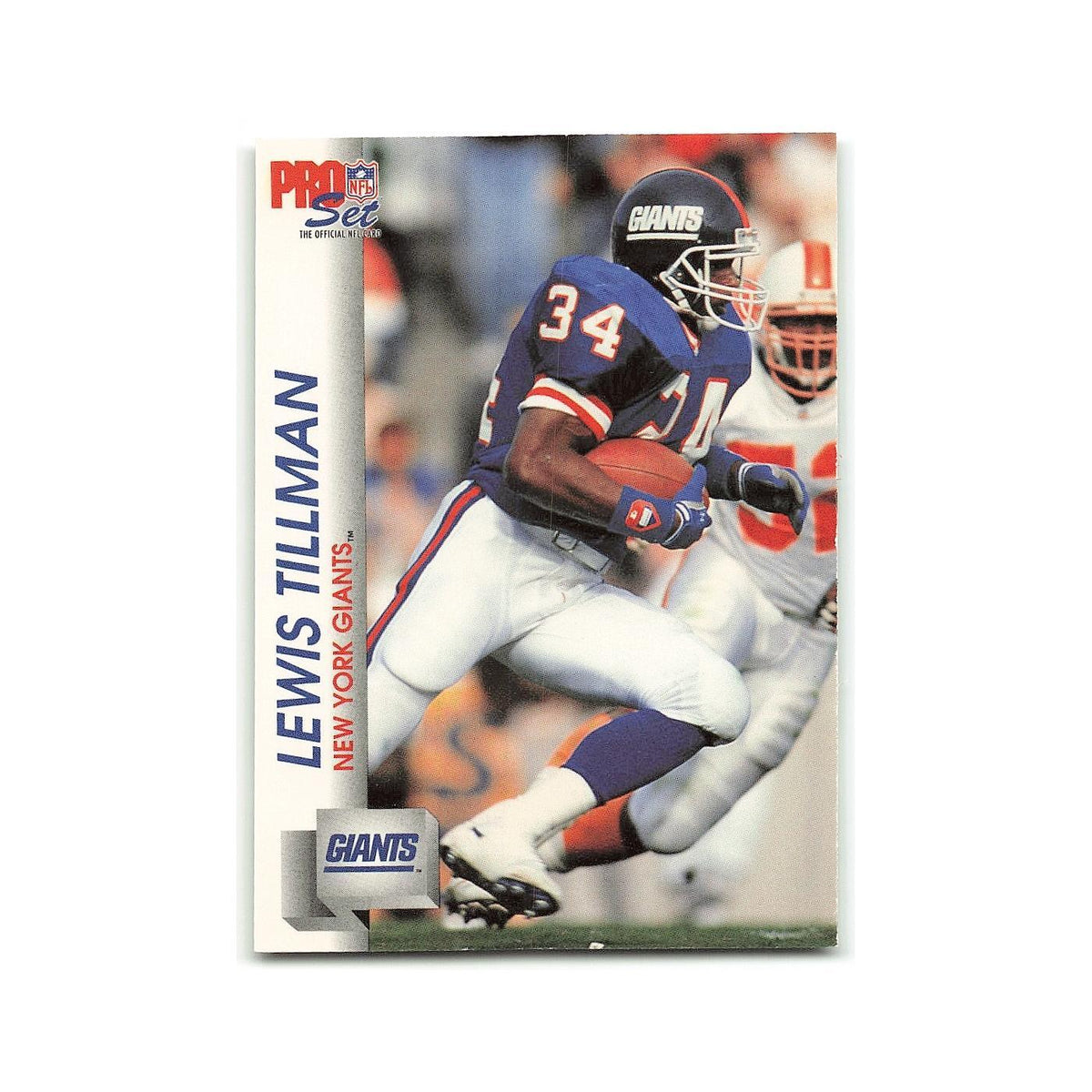Lewis Tillman 1992 Pro Set #598 New York Giants Football Card NM